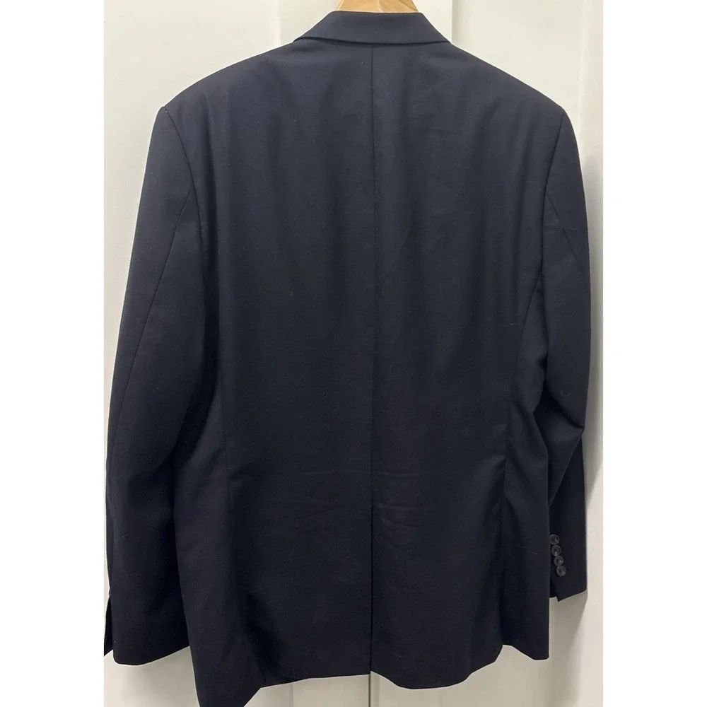 Lauren Ralph Lauren Navy Blazer Mens Sz 44R 2 Button Wool Sport Coat Jacket